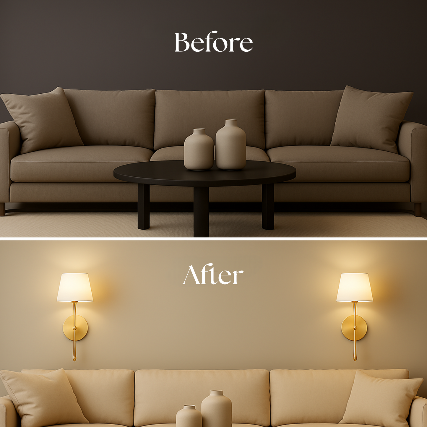 Astra Wireless Adhesive Wall Sconce