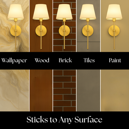 Astra Wireless Adhesive Wall Sconce